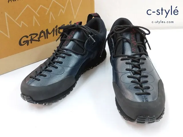 GRAMICCI グラミチ スニーカー 25cm ブラック×ネイビー GRANITE GR-7101