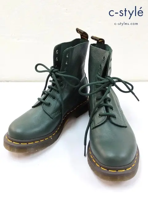 Dr.Martens ドクターマーチン 8ホールブーツ UK5 グリーン 1460 PASCAL レディース