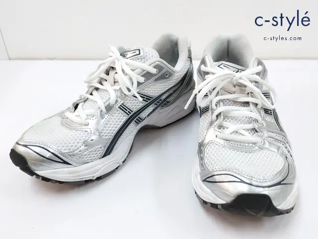 asics アシックス スニーカー 26.5cm シルバー×ホワイト GEL-KAYANO 14 1203A537