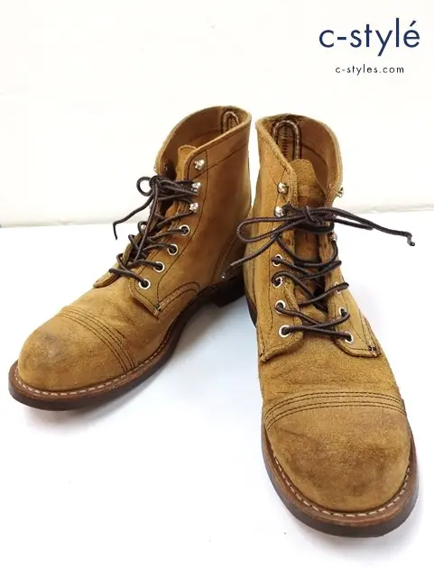 RED WING レッドウィング ワークブーツ 25.5cm キャメル系 Iron Ranger 8083 USA製