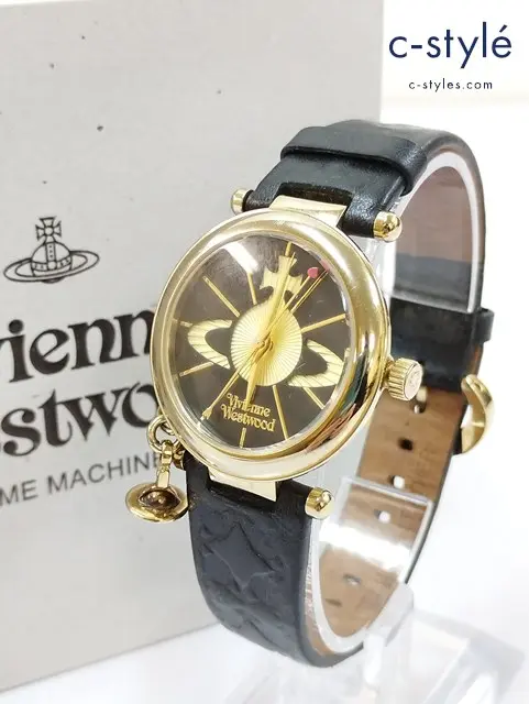 Vivienne Westwood ヴィヴィアンウエストウッド 腕時計 ブラック オーブII VV006BKGD クォーツ