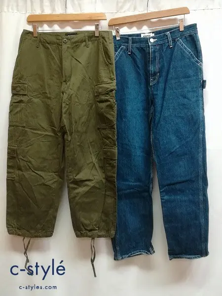 XLARGE エクストララージ デニムパンツ カーゴパンツ 32 インディゴ カーキ 綿100%