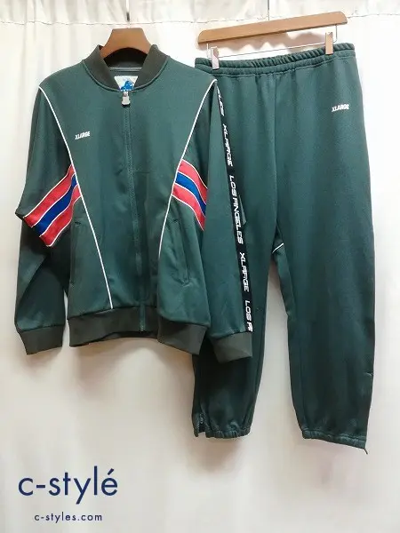 XLARGE エクストララージ トラックジャケット トラックパンツ L M グレー系 セットアップ