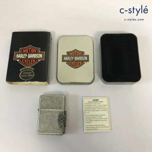 ZIPPO ジッポー オイルライター HARLEY-DAVIDSON MOTOR CYCLES シルバー系 ’99 サイドメタル貼り