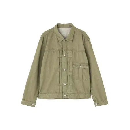 AVIREX (アヴィレックス)  《TFQP by HANDROOM》GREEN SELVEDGE MILITARY DENIM JACKET 7835252011