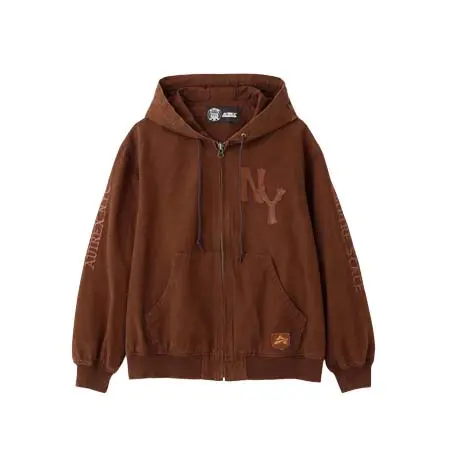 AVIREX (アヴィレックス)  LEATHER PATCH DUCK HOOD JACKET 7836152004