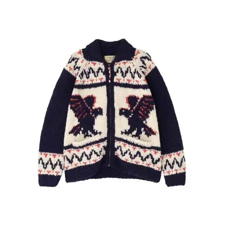 AVIREX (アヴィレックス)  HAND MADE ALPACA COWICHAN ”ICON OF FLYINGS” 7835240002