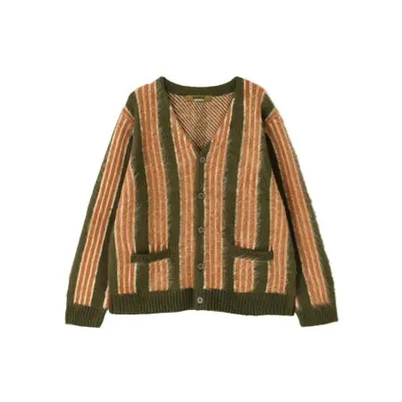 AVIREX (アヴィレックス)  STRIPE MOHAIR LIKE CARDIGAN 7834240007