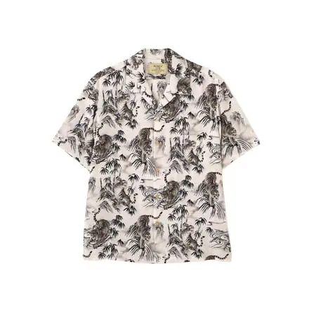 AVIREX (アヴィレックス)  ALOHA SHIRT”TIGER & BAMBOO” 7836223004