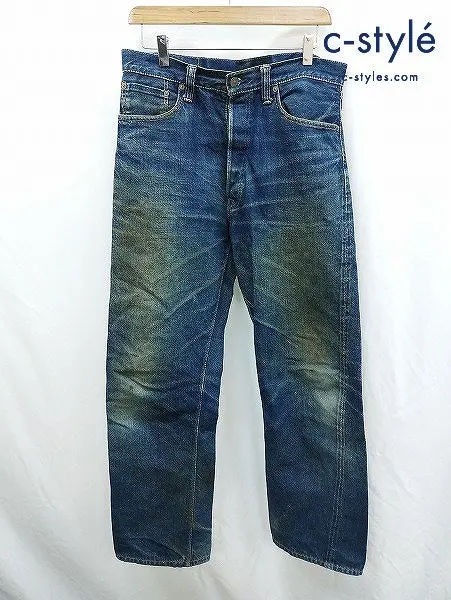 WAREHOUSE ウエアハウス デニムパンツ 33 インディゴ ボタンフライ 1001