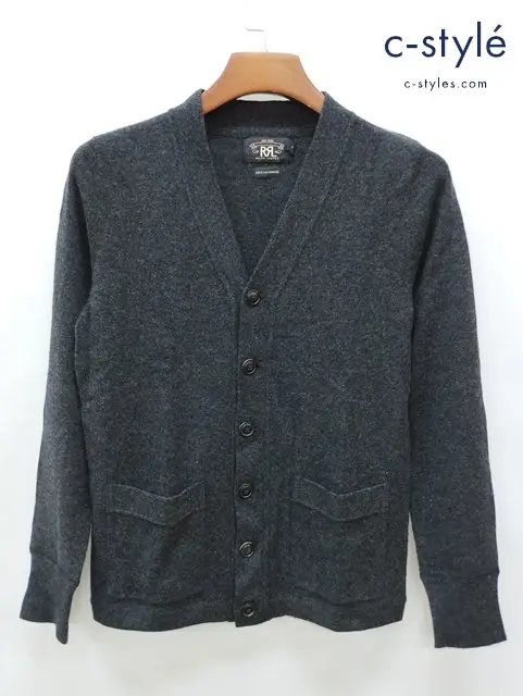 RRL ダブルアールエル カーディガン XS グレー系 カシミヤ100% MNRRSWEM3V00012