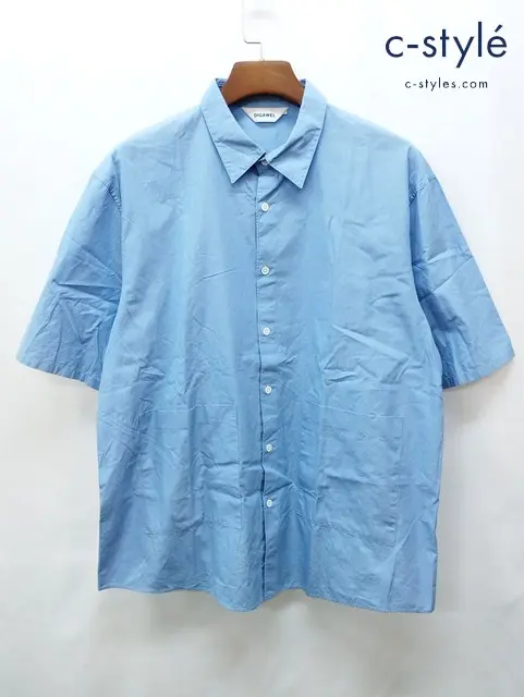 DIGAWEL ディガウェル 半袖シャツ 3 ブルー系 日本製 綿100% S/S Shirt broadcloth