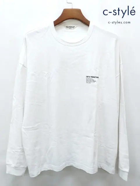 COOTIE PRODUCTIONS クーティープロダクションズ 長袖Tシャツ M ホワイト 日本製 ロンT