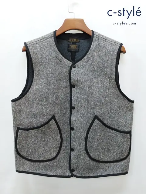 BROWN’S BEACH JACKET×TIMOTHY EVEREST ブラウンズビーチジャケット ウールベスト 40 グレー系 BBJ7-002