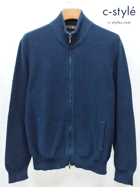 Loro Piana ロロピアーナ ドライバーズニット 50 ネイビー