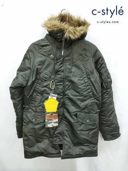 ALPHA INDUSTRIES アルファインダストリーズ ミリタリージャケット L カーキ系 20094-276