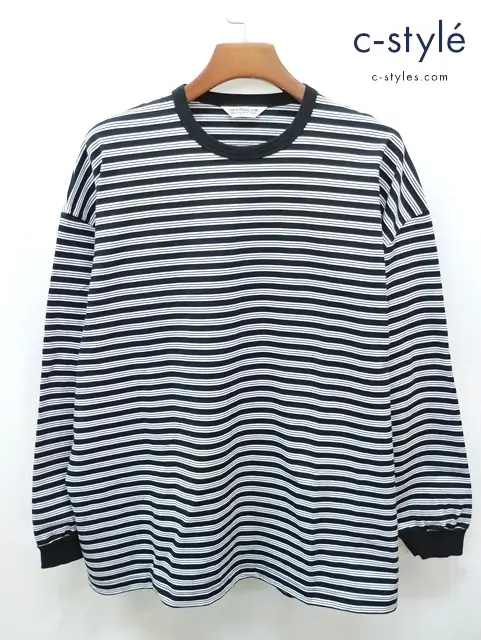 COOTIE PRODUCTIONS クーティープロダクションズ 長袖Tシャツ M ブラック×ホワイト コットン100% 日本製