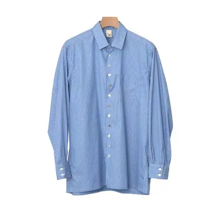 ベメルクング(bemerkung) fake silver buttons classic shirt