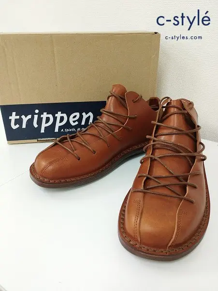 trippen トリッペン レザーシューズ 39 ブラウン系 Tyler cuoio wax TYLER-WAX-72 レディース