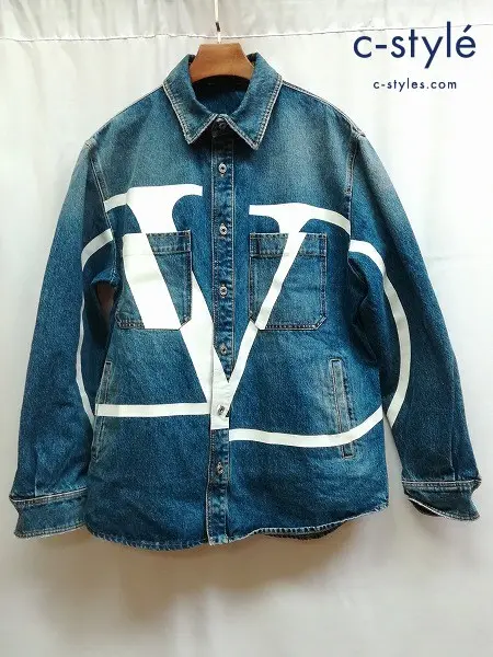 VALENTINO ヴァレンティノ デニムジャケット 50 インディゴ WV3DB00G7L0 イタリア製