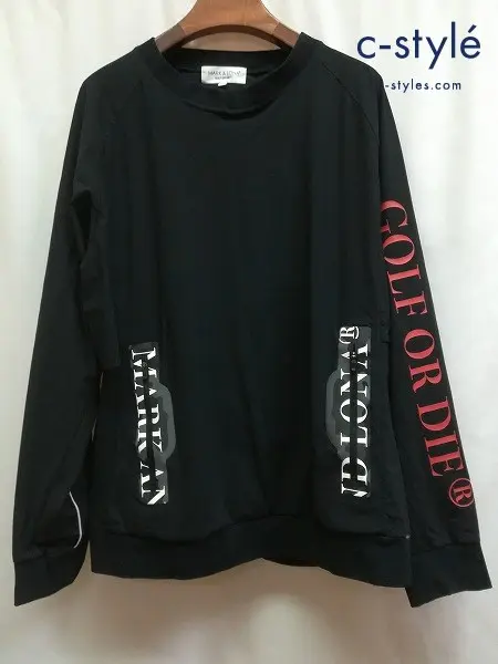 MARK&LONA マーク&ロナ スニードジャック 50 ブラック Revolt Hyper Stretch Crew Top トップス