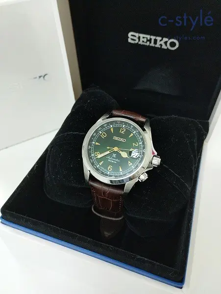 SEIKO セイコー 腕時計 ブラッグリーン系×ブラウン メカニカル アルピニスト 6R35-00E0 自動巻