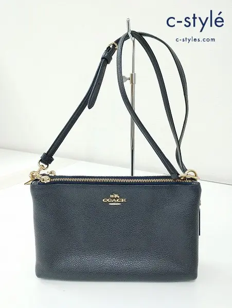 COACH コーチ ショルダーバッグ ネイビー系 F38273