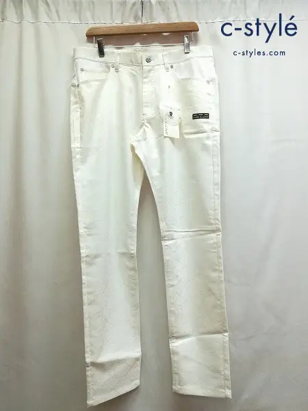 MARK&LONA マーク&ロナ パンツ 50 ホワイト Ruler High Stretch Pants MLM-2A-AT02