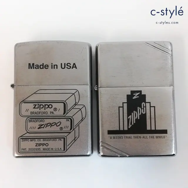 ZIPPO オイルライター Made in USA ’15 A WEEKS TRIAL THEN-ALL THE WHILE ’16 シルバー