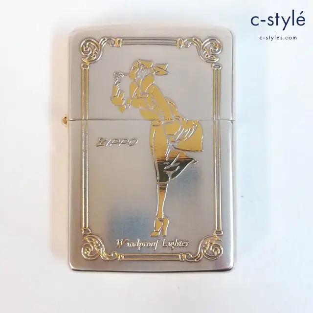 ZIPPO ジッポー オイルライター WINDY VARGA GIRL ’94 ゴールド系