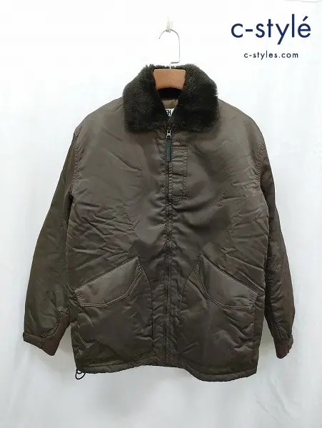 GOOD ENOUGH グッドイナフ ジャケット M ブラウン ナイロン 中綿