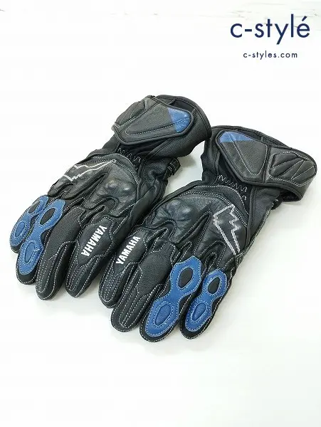 KUSHITANI×YAMAHA クシタニ×ヤマハ グローブ S ブラック×ブルー GP ZEST WINTER GLOVE