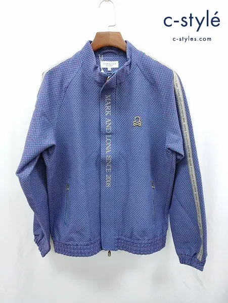 MARK&LONA マーク&ロナ ジャケット 50 ブルー系 GARDA JERSEY JACKET MLM-4C-AD01