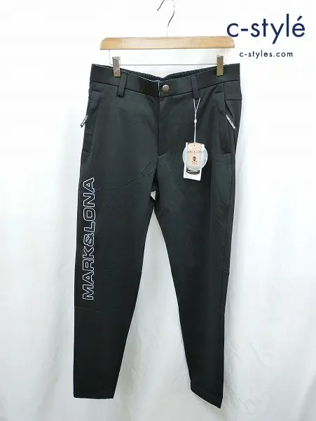 MARK&LONA マーク&ロナ パンツ 50 ブラック B-Flex Golf Trousers MLM-4C-AT14