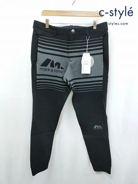 MARK&LONA マーク&ロナ パンツ 50 ブラック M-Structure Hybrid Knit Pants MLM-5A-AT02