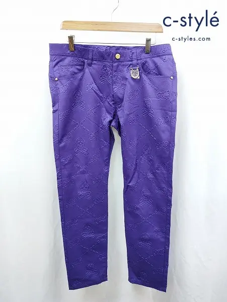 MARK&LONA マーク&ロナ パンツ 50 パープル TROUSER MLM-2C-AT06