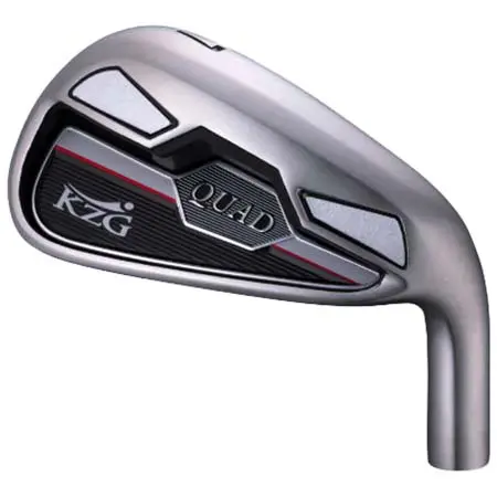 KZG(ケーゼットジー) ゴルフ アイアン QUAD Silver / QUAD White 5本セット ＃6〜P N.S.PRO 950GH HTシャフト付