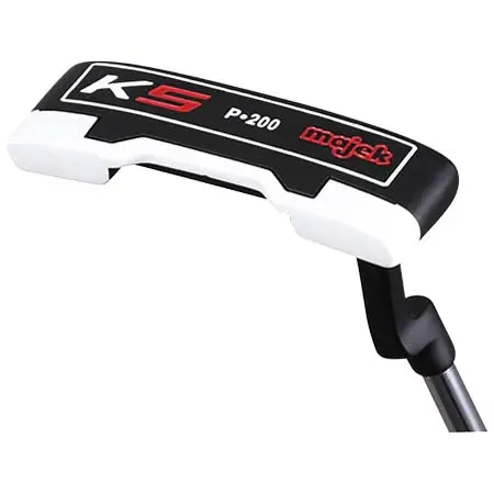 Majek Golf(マジェックゴルフ) ゴルフ パター K5 P-200 Red and Black Off Set Blade