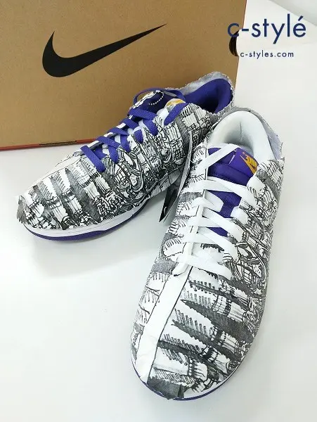 NIKE ナイキ スニーカー 28cm ホワイト×ブラック W DUNK LOW SE DJ4636-100