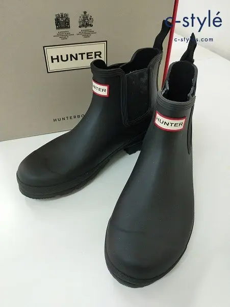 HUNTER ハンター ブーツ US10 ブラック MENS ORIGINAL CHELSEA MFS9116RMA