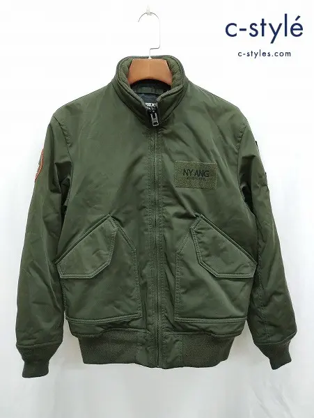 AVIREX アヴィレックス ミリタリージャケット M カーキ 中綿 NEWYORK A.N.G JACKET 106RW 783-3252064