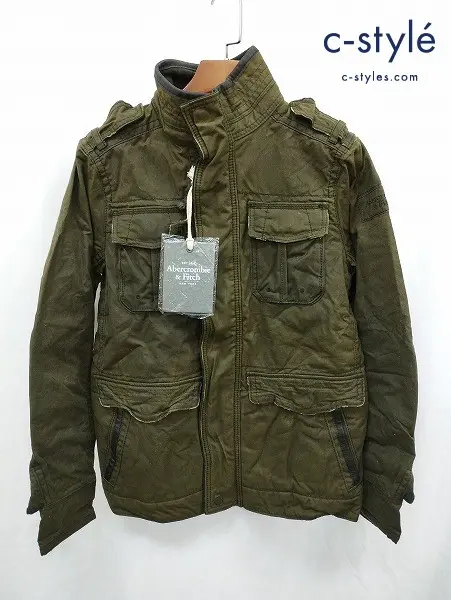 Abercrombie&Fitch アバクロンビー&フィッチ ミリタリージャケット S カーキ コットン100% REDFIELD JACKET