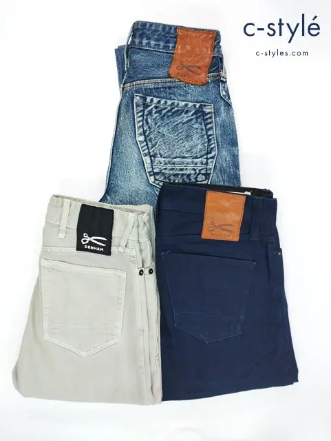 DENHAM デンハム デニムパンツ W27 L32 ウォッシュ加工 計3点