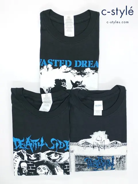 GILDAN Tシャツ L 半袖 DEATH SIDE デスサイド コットン100% 計3点