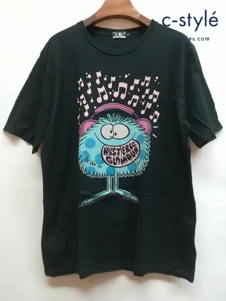 HYSTERIC GLAMOUR ヒステリックグラマー Tシャツ L ブラック Kevin Lyons HYS MONSTER PARTY