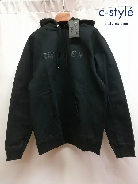 CAPTAINS HELM キャプテンズヘルム パーカー L ブラック TRADEMARK CITY HOODIE CH20-SS-T06