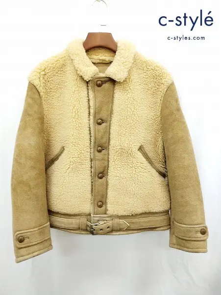 TENDERLOIN テンダーロイン ムートンジャケット M ベージュ系 グリズリージャケット T-GRIZZLY JKT