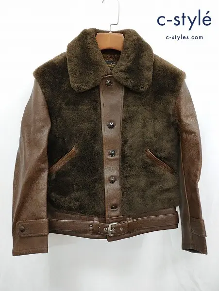 TENDERLOIN テンダーロイン ムートンジャケット S ブラウン系 馬革 グリズリージャケット T-GRIZZLY JKT