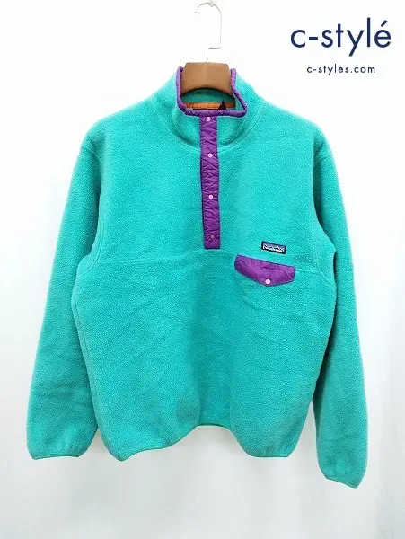 patagonia パタゴニア フリースプルオーバー L グリーン系 USA製 Snap-T Fleece Pullover スナップT