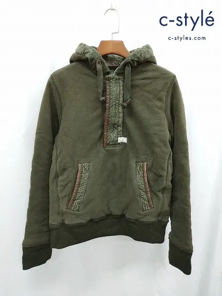 RUEHL No.925 ルールナンバー925 パーカー M カーキ ヘビーウェイト プルオーバー Abercrombie & Fitch